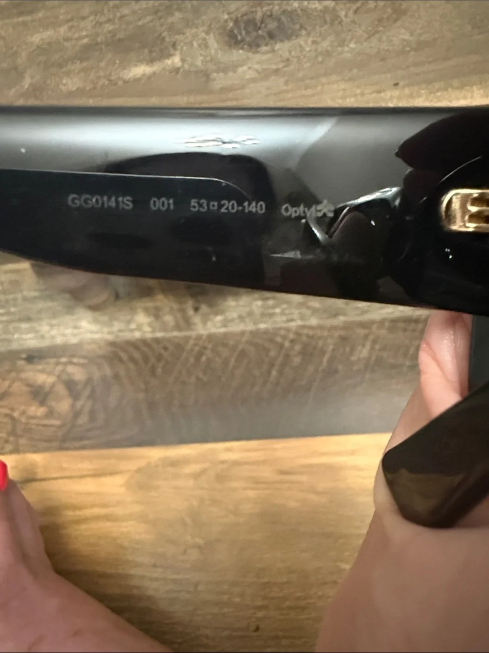 Gucci GG0141SN 001 Oversized Square Sunglasses - Black - Good Condition